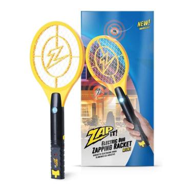 Imagem de ZAP IT! Mini Bug Zapper - Mosquito Recarregável, Fly Killer e Bug Zapper Raquete - Flies Killer Indoor - 4.000 Volts - Carregamento Usb, Luz LED Superbrilhante para Zap No Escuro - Seguro para Tocar