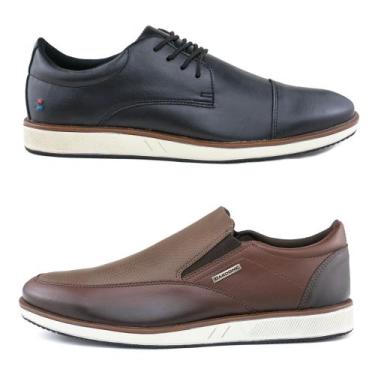 Imagem de Kit 2 Sapatênis Social Masculino & Sapatênis Social SlipOn - Bardone, 