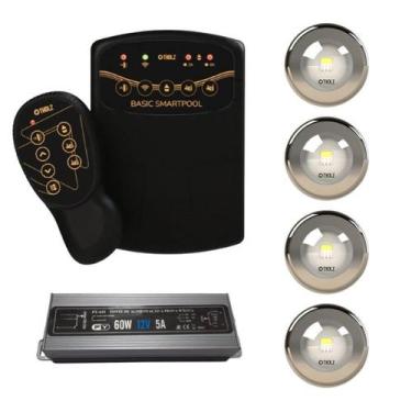 Imagem de 4x led 10w tholz + fonte 60w + basic smartpool, 10W