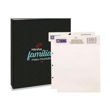 Imagem de Kit Álbum Autocolante Minha Família + 2 Refil Ical