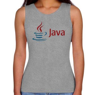 Imagem de Regata Feminina Java - Foca na Moda, Cinza, G