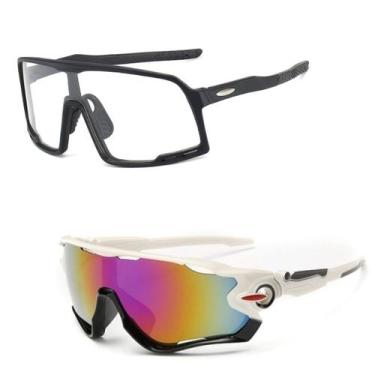 Imagem de Kit 2 Óculos Esportivo Bike Ciclismo Espelhado Proteção Uv - PENDULARI