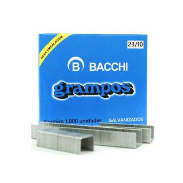 Imagem de Grampo Para Grampeador 23/10 Galvanizado Caixa 1000 Unidades Bacchi