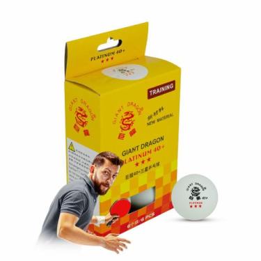 Imagem de Bola Tênis de Mesa 3 Estrelas Giant Dragon 6un - Laranja - Pista e Cam