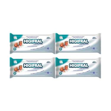 Imagem de Kit C4 Higifral Toalhas Umedecidas Adulto - Eurofral - Eurofral Indust
