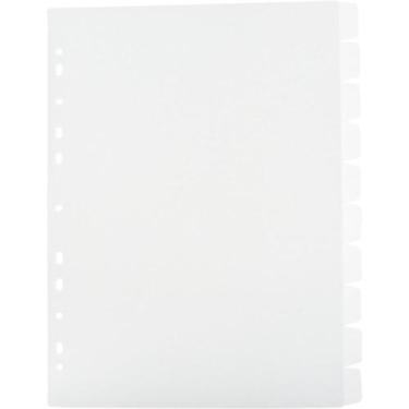 Imagem de Divisória Fichário Plástica 10 Projeções PP A4 sem Visor Transparente 
