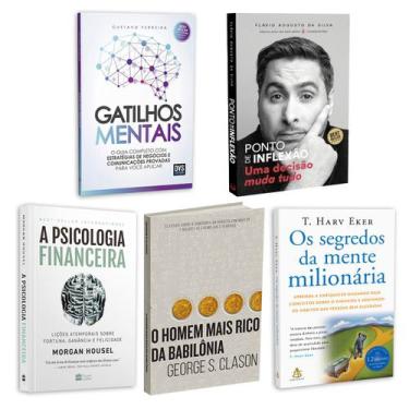 Imagem de Kit 5livros, Gatilhos Mentais, Psicologia Financeira, Homem Mais Rico 