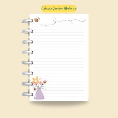 Imagem de Refil Para Caderno de Disco Sistema Inteligente  Abelhinha - Cores, G 