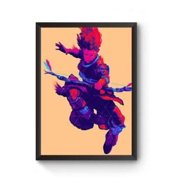 Imagem de Poster Moldurado Alloy Horizon Zero Dawn Quadro - Fanarte