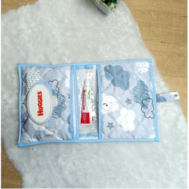 Imagem de Porta Fraldas Lenço Pomada Bebe Menino Estampas Portátil Baby - Bento 