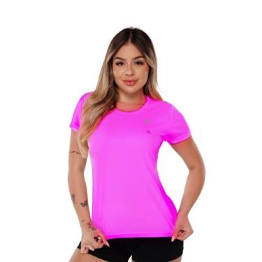 Imagem de Camiseta Feminina - Força Do Sol, Rosa neon, M