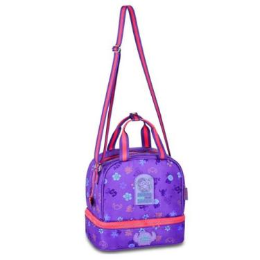 Imagem de Lancheira Térmica Tsum Tsum Stitch Juvenil Escolar Meninas, Lilás