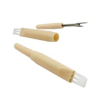 Imagem de Abridor De Casas E Desmanchador Com Pincel Limpeza Costura - Armarinho