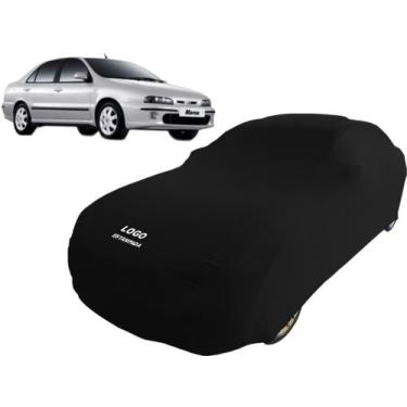 Imagem de Capa Para Cobrir Carro Fiat Marea Elx Tecido Helanca - Mz, Preta