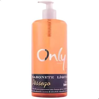 Imagem de Sabonete Líquido com Aroma e Perfume de Pêssego 500ml Higienizador Suave e Cremoso para Limpeza Das Mãos