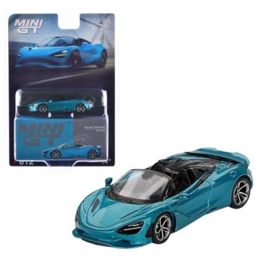 Imagem de Diecast Collectibles Model Car Compatible with Mini GT 1:64 McLaren 750S Spider Belize Blue Limited Edition MGT00812