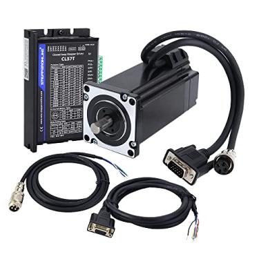 Imagem de STEPPERONLINE Motor de Passo de Circuito Fechado, Kit Cnc de 1 Eixo, 4.0 Nm/566.56Oz. Em Motor Nema 24 e 0-8.0A 24-48Vdc, Driver de Passo de Circuito Fechado Cl57T V4.1