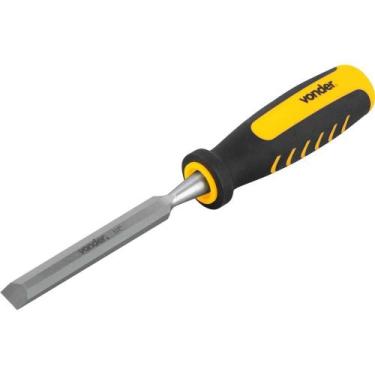 Imagem de Formão chanfrado 1/2" aço carbono cabo emborrachado - Vonder
