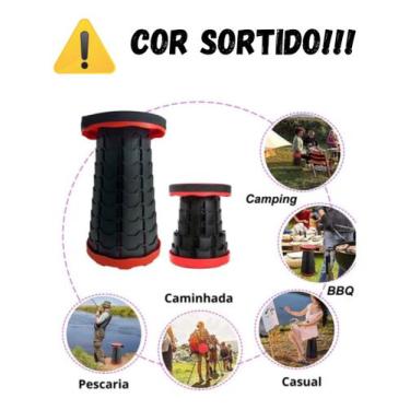 Imagem de Banco Portátil Dobrável  Ideal para Camping, Trilhas e Lazer - musiek