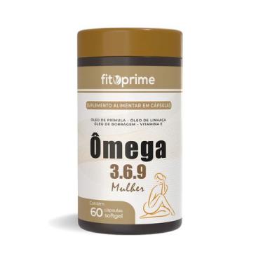 Imagem de Ômega 3-6-9 Mulher Prímula Linhaça Borragem Vitamina E 60 Cápsulas Fit