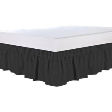 Imagem de Saia Cama Box Tamanho Universal Varias Cores Com Elástico Design Elega
