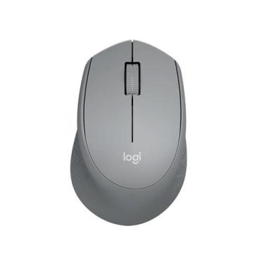 Imagem de Mouse Logitech Sem Fio M280 com Conexão USB e Pilha Inclusa, Cinza