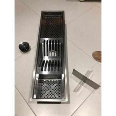Imagem de 77,5 Cm Calha Escorredor Inox Embutido Mais Barato Do Brasil - ClickFo