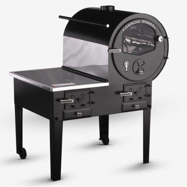 Imagem de Forno Acoplado Prime Preto Chapa Vitroceramica Na Esq