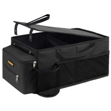 Imagem de Organizador de Assento de Carro DigeoNegu com Tampa, Porta-Copos e Por