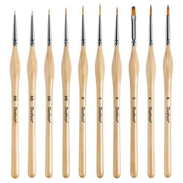 Imagem de Conjunto de 10 Pincel Dushco Miniature para Pintura Acrílica