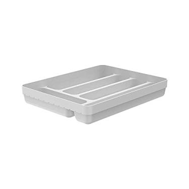Imagem de Organizador De Talheres Suporte Multiuso De Gavetas Ou Logic Branco