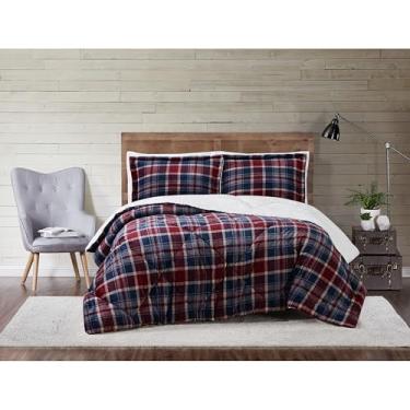 Imagem de Truly Soft Everyday Conjunto de edredom Truly Soft Cuddle Warmth, casal/queen, vermelho e azul