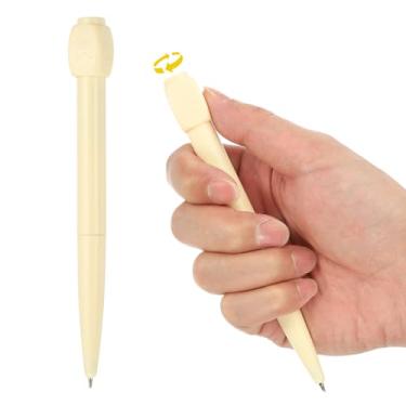 Imagem de PATIKIL 2 peças de canetas esferográficas engraçadas, canetas de escrita interessantes de 0,5 mm, canetas pretas de tinta gel, respostas fofas, perguntas, escolha a descompressão de rotação ABCD para