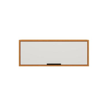 Imagem de Armário Suspenso 1 Porta Basculante 80cm Ravena -   Freijó UV/Off Acetinado Poliman