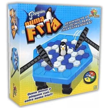 Imagem de Jogo De Mesa Pinguim Numa Fria Brinquedo Infantil - Lar Mare