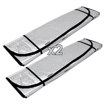 Imagem de Kit 2 Protetor De Para-brisa Painel De Carro Quebra Sol