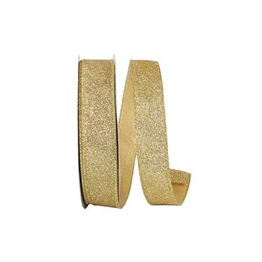 Imagem de Reliant Ribbon Fita de borda com fio de valor metálico com glitter, ouro