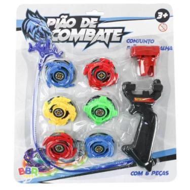 Imagem de Conjunto Pião De Batalha Com 6 Peças - BBR TOYS R2980