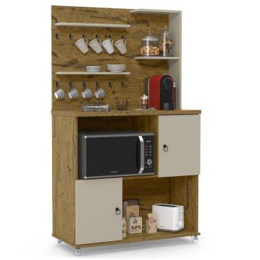 Imagem de Armário 2 Portas Cantinho Do Café Nature Off White Patrimar