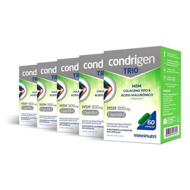Imagem de Kit 5 Condrigen Trio Msm Maxinutri 60 Cápsulas