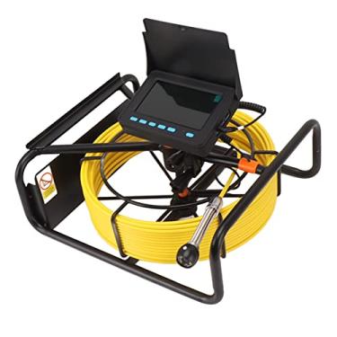 Imagem de Câmera de Inspeção Industrial de Vídeo, US Plug100-240V IP68 5MM Cabo de Sonda Especial DVR Endoscópio Boroscópio Display de 4,3 Polegadas para Encanador (10 m / 32,8 pés)