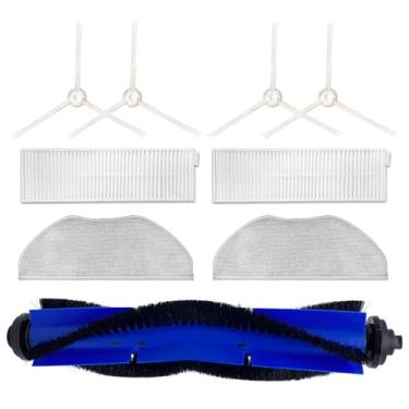 Imagem de HUAYUWA Kit de acessórios de aspirador de pó compatível com Rowenta X-plorer Series 95 RG7987WH/RG7975WH, acessórios de peças de reposição para aspirador de pó robô (1 escova principal + 4 escovas