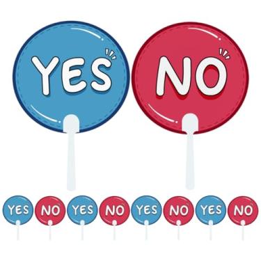 Imagem de jojofuny 10 Peças De Placas De Votação Interativas De Plástico Para Sala De Aula Verdadeiro Falso Placas De Resposta Portáteis Para Feedback Do Aluno Engajamento Do Atividades