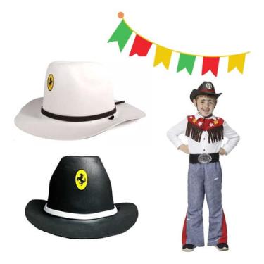 Imagem de Chapéu Cowboy Eva Rodeio Fantasia Infantil Peão Festajunina