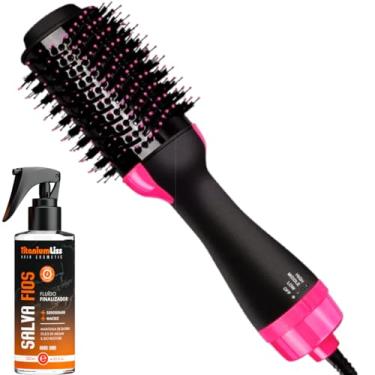 Imagem de Escova Secadora 4 em 1 Profissional 1200W 110V – Seca, Alisa, Modela e Dá Volume – Escova Elétrica com Íons + Protetor Térmico Titanium Liss