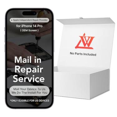 Imagem de LW Serviço de reparo com tela original para iPhone 14 Pro (6,1 polegadas) tela de substituição LCD Display Touch digitalizador montagem + serviço de instalação por correio