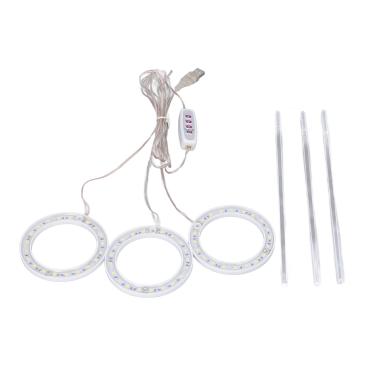 Imagem de LED Plant Grow Lights Full Spectrum USB Growing Light 5 Level Dimming Timing 360 Degrees Iluminação para Indoor Plant Growing (Luz azul vermelha)