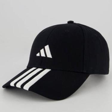 Imagem de Boné Adidas 3 Listras Preto-Unissex