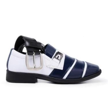 Imagem de Kit Cinto Sapato Social Menino Infantil Schiareli 443 Para Crianças Com Bico Quadrado-Masculino