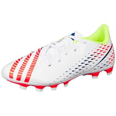 Imagem de Chuteira Adidas Campo Predator Edge 4 Masculina Branco Azul Laranja 43